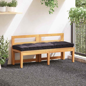 Dyna till pallsoffa bomull 120x40x7 cm antracit