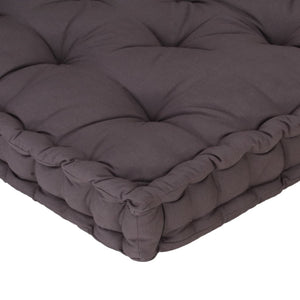 Dyna till pallsoffa bomull 120x80x10 cm antracit