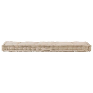 Dyna till pallsoffa bomull 120x40x7 cm beige