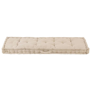 Dyna till pallsoffa bomull 120x40x7 cm beige