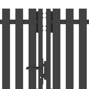 Trädgårdsgrind stål 400x200 cm antracit