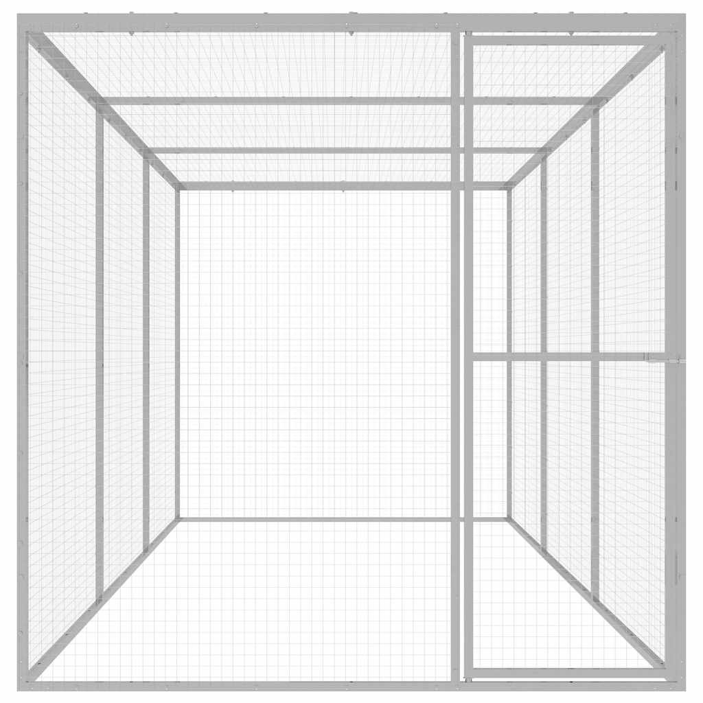 Kattbur 4,5x1,5x1,5 m galvaniserat stål