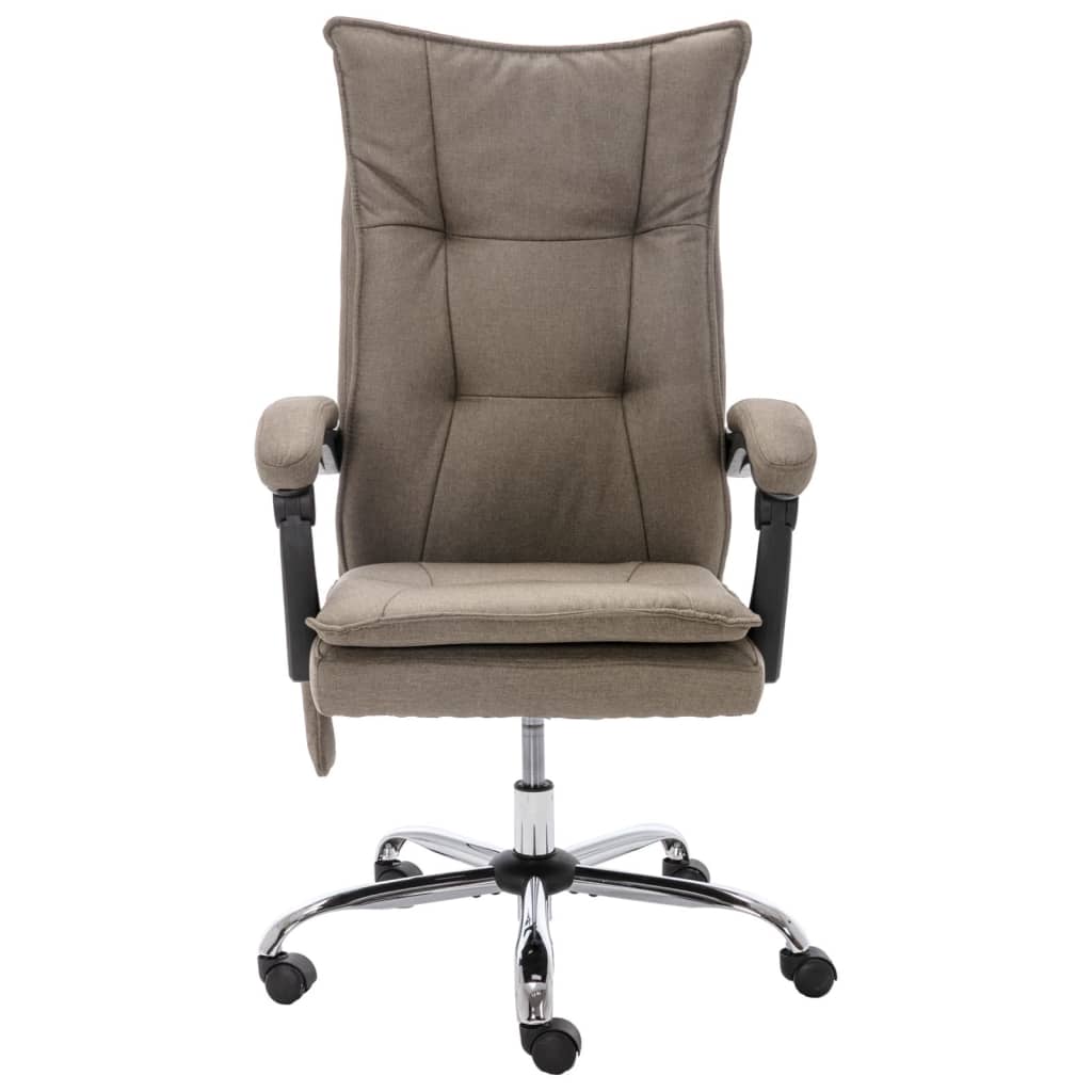 Massagekontorsstol taupe tyg