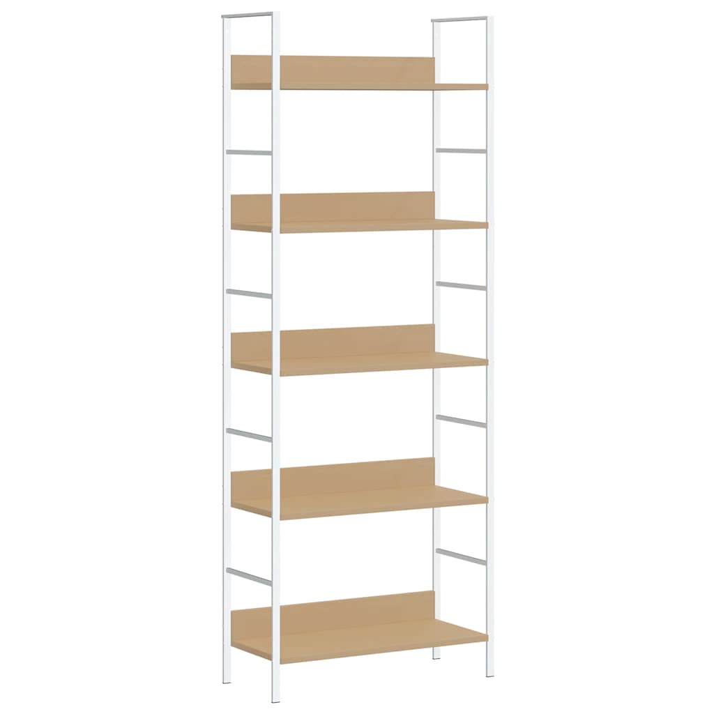 Bokhylla 5 hyllplan ek 60x27,6x158,5 cm konstruerat trä