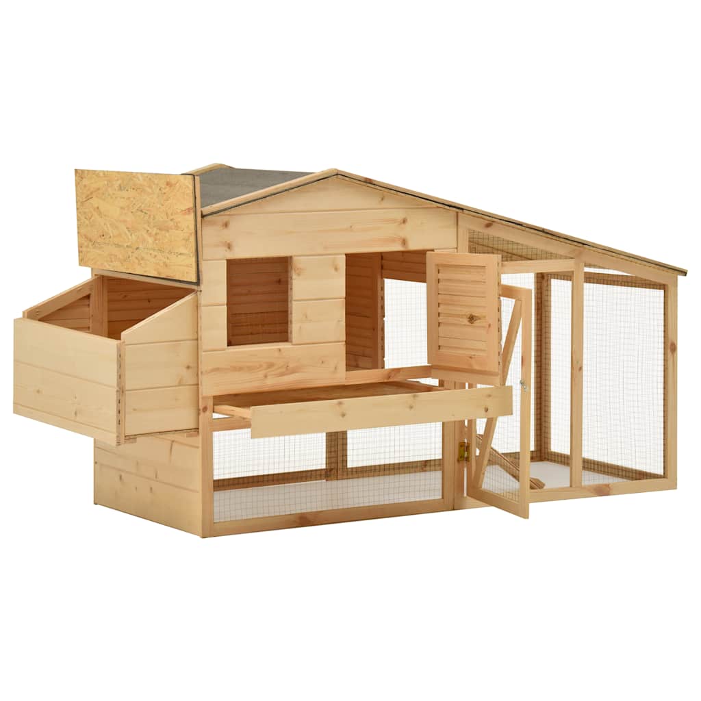 Hönsbur massiv fru 178x67x92 cm