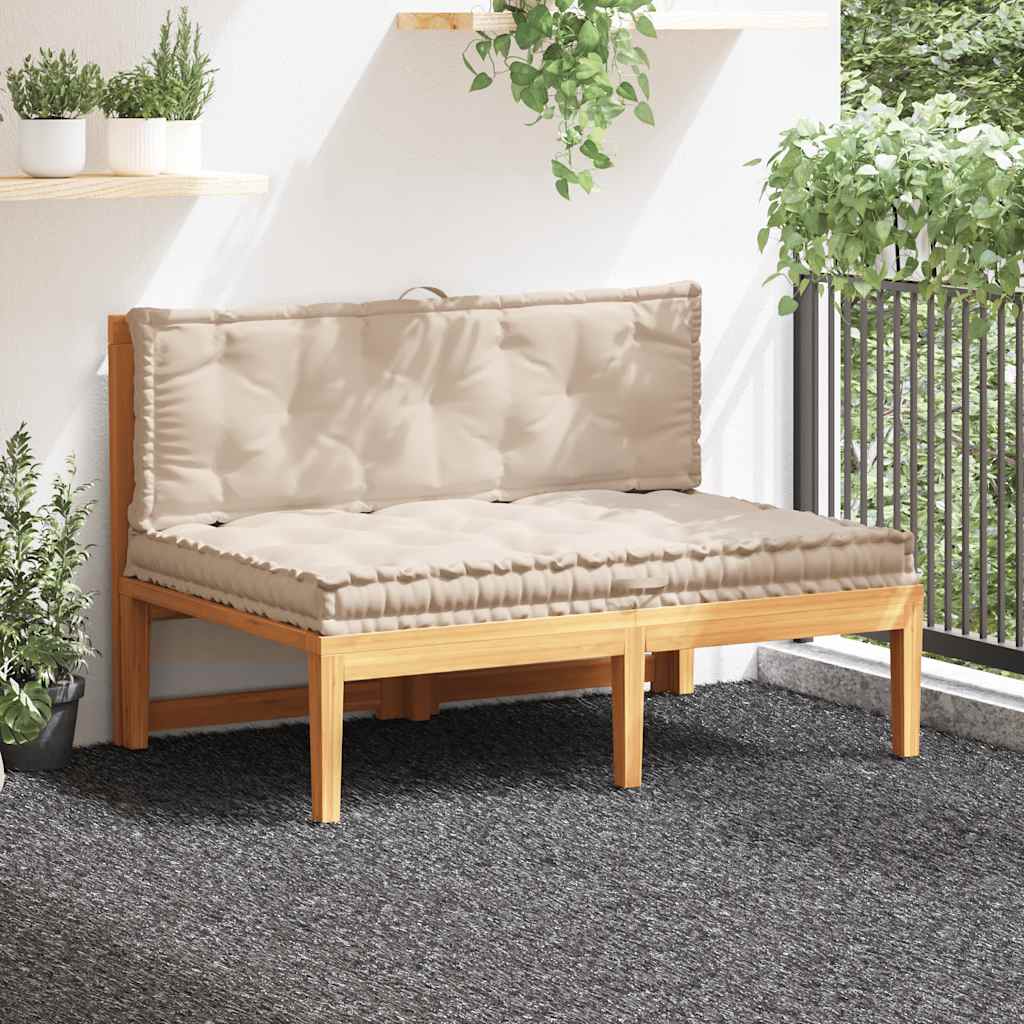 Dyna till pallsoffa 2 st bomull beige