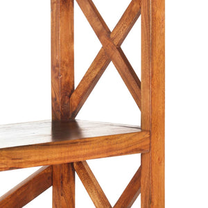 Bokhylla 100x30x180 cm massivt akaciaträ honungsfinish