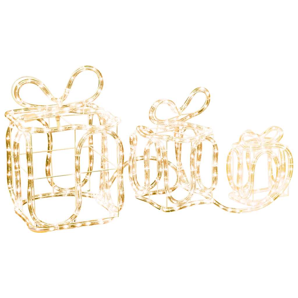 Juldekoration julklappar med 180 LED inomhus/utomhus