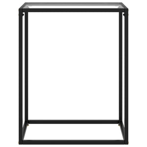 Avlastningsbord transparent 60x35x75 cm härdat glas