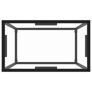 Avlastningsbord transparent 60x35x75 cm härdat glas