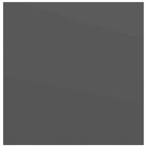 Svävande vägghyllor 2 st grå högglans 23x23,5x3,8 cm MDF