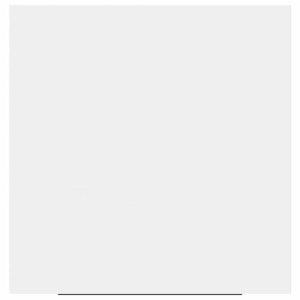 Svävande vägghyllor 2 st vit 23x23,5x3,8 cm MDF