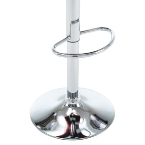 Barstolar 2 st röd konstläder