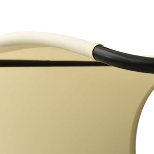 Dubbel solsäng med tak textilen taupe och gräddvit