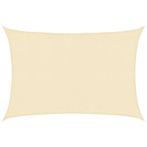 Solsegel 160 g/m² gräddvit 3,5x4,5 m HDPE