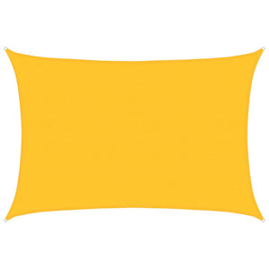 Solsegel 160 g/m² rektangulär gul 5x7 m HDPE