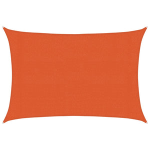 Solsegel 160 g/m² rektangulär orange 3x5 m HDPE