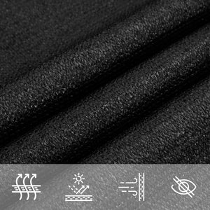 Solsegel 160 g/m² svart 2x2 m HDPE