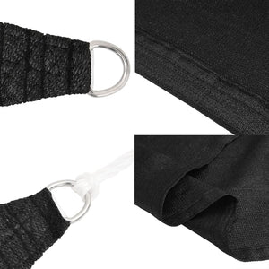 Solsegel 160 g/m² svart 2x2 m HDPE