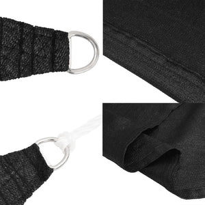 Solsegel 160 g/m² svart 5x6x6 m HDPE