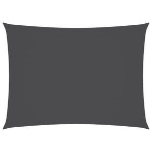 Solsegel oxfordtyg rektangulärt 2,5x4 m antracit