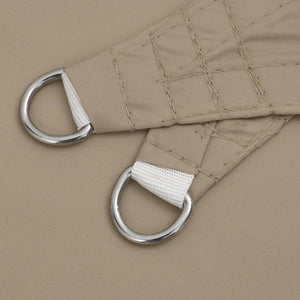 Solsegel oxfordtyg rektangulärt 6x7 m taupe