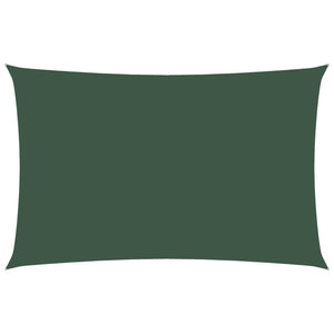 Solsegel oxfordtyg rektangulärt 2,5x5 m mörkgrön
