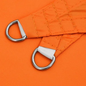 Solsegel oxfordtyg trekantigt 3,6x3,6x3,6 m orange