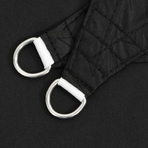 Solsegel oxfordtyg trekantigt 3,6x3,6x3,6 m svart