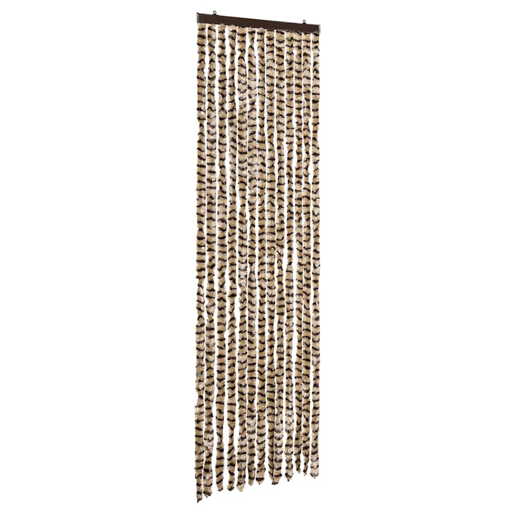 Insektsdraperi beige och brun 56x185 cm chenille
