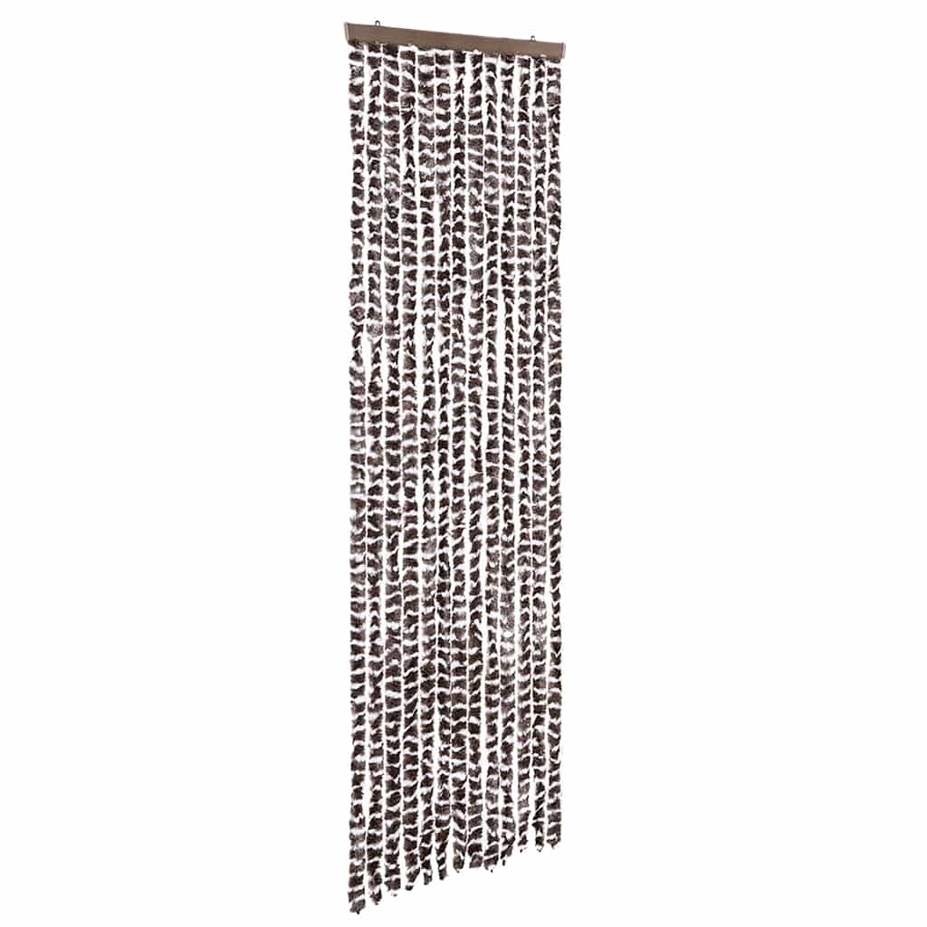 Insektsdraperi brun och vit 56x185 cm chenille