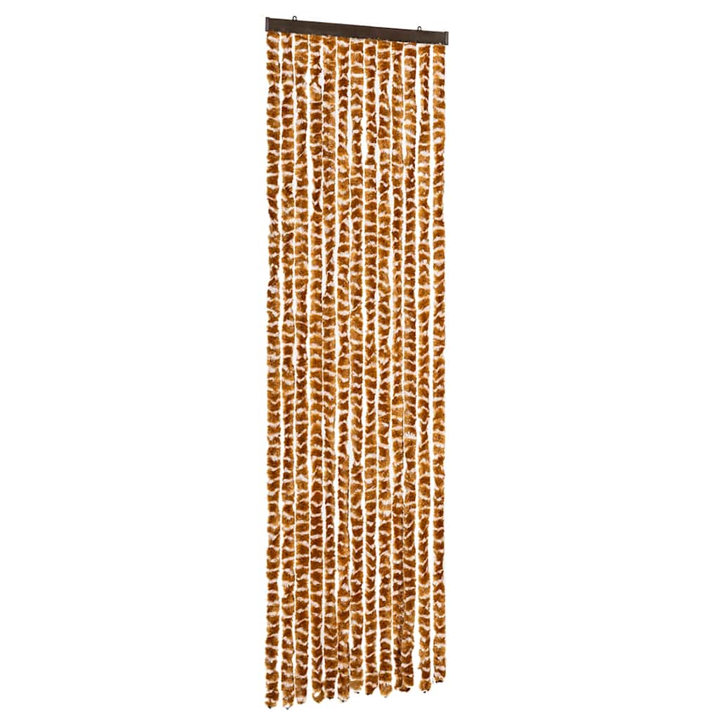 Insektsdraperi ockra och vit 56x185 cm chenille