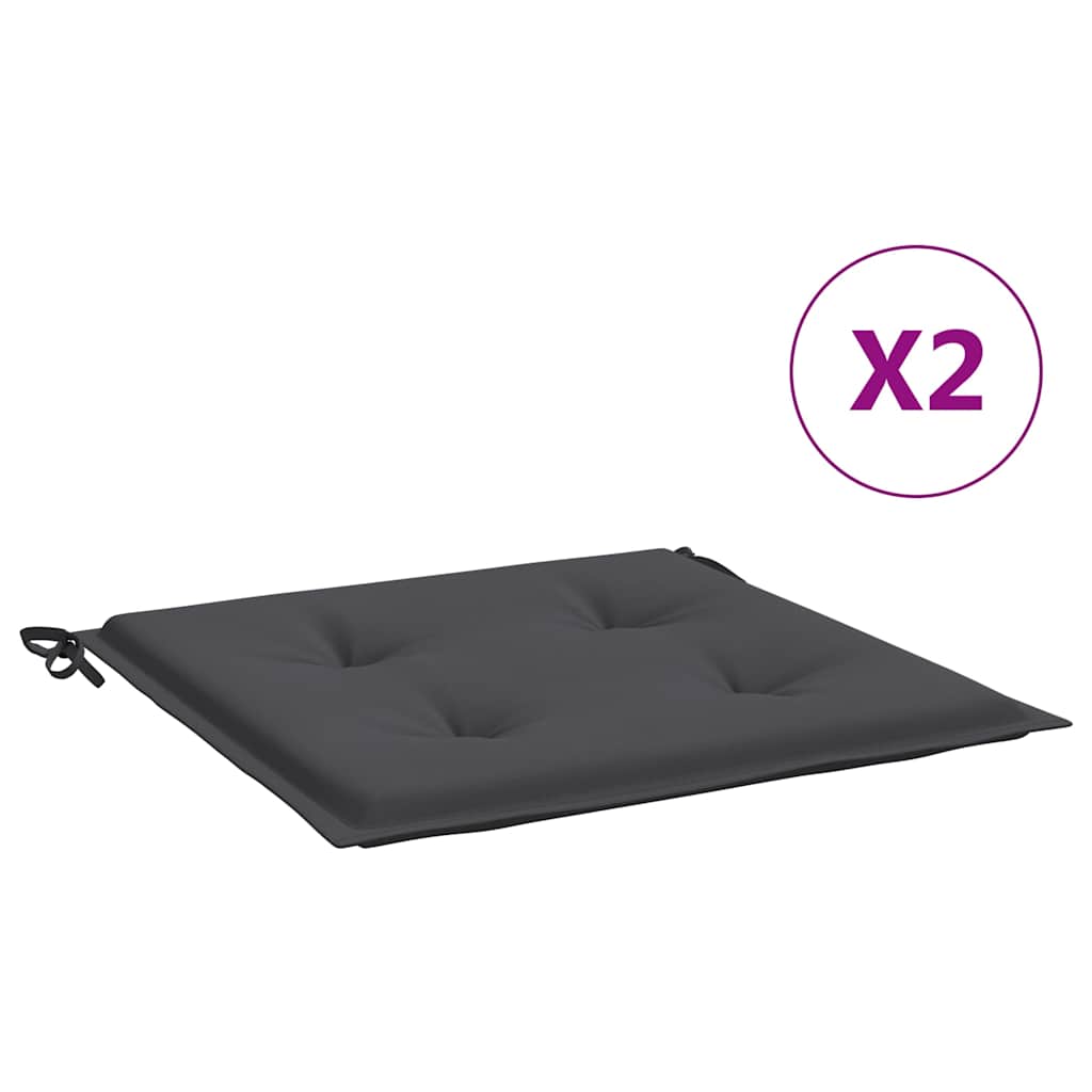 Stolsdynor 2 st antracit 40x40x4 cm oxfordtyg