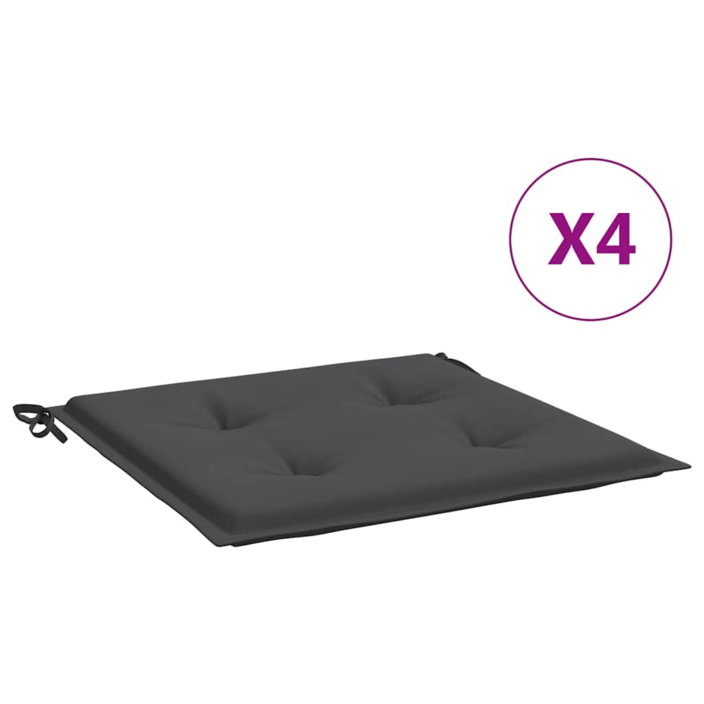 Stolsdynor 4 st antracit 50x50x4 cm oxfordtyg