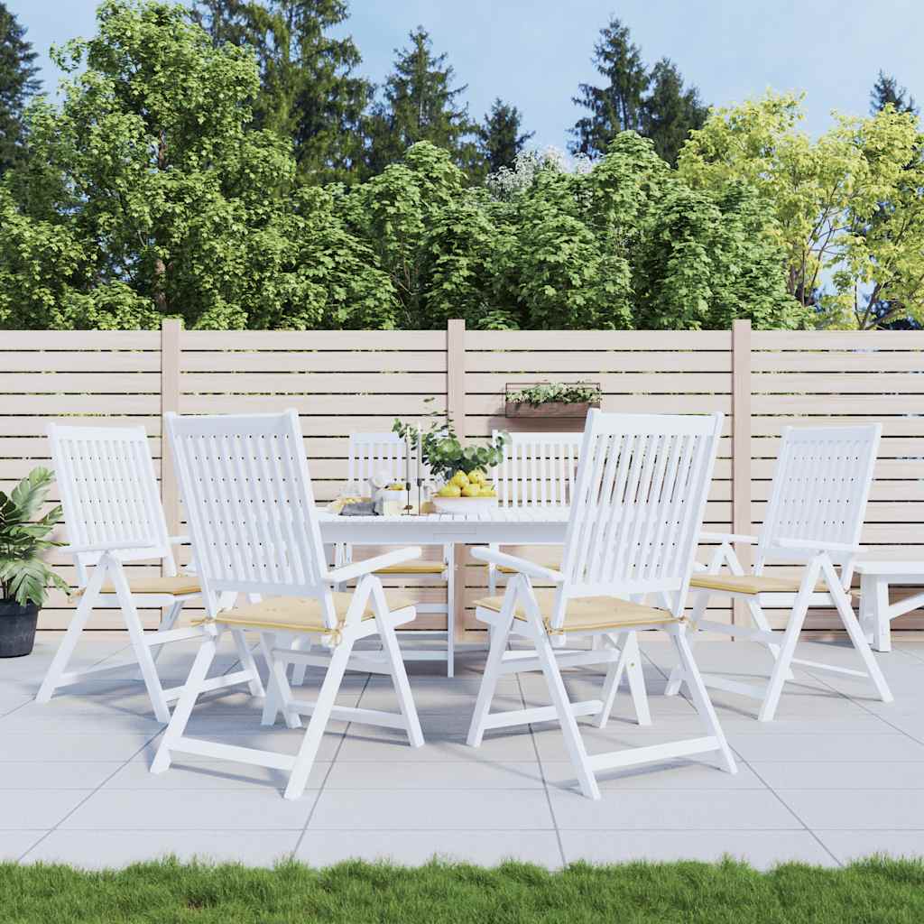 Stolsdynor 6 st beige 50x50x4 cm oxfordtyg