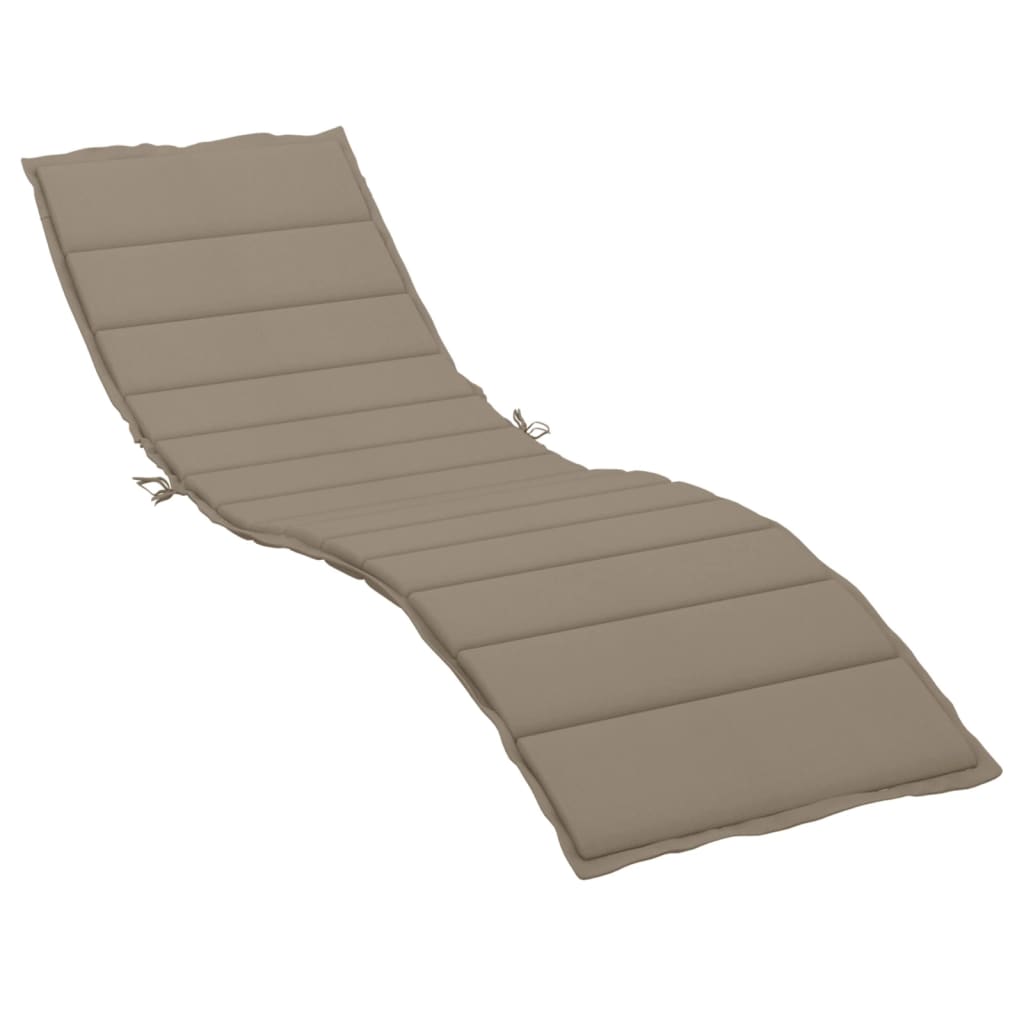 Solsängsdyna taupe 200x70x3 cm oxfordtyg