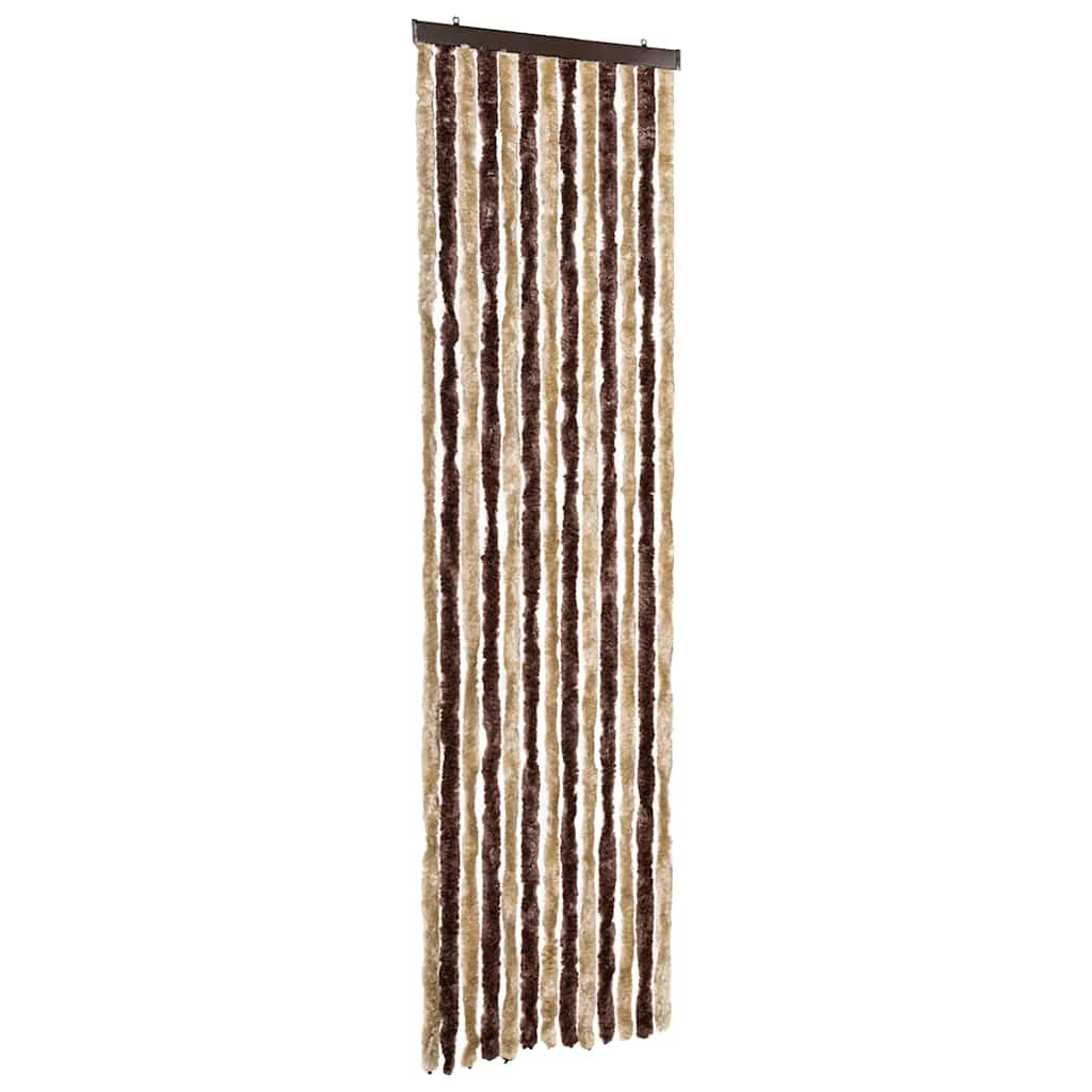 Insektsdraperi beige och ljusbrun 56x200 cm chenille