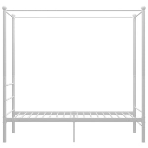 Himmelsäng vit metall 90x200 cm