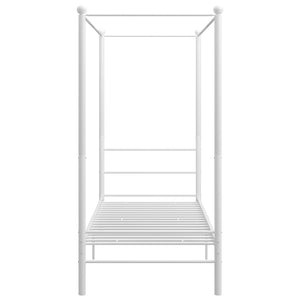 Himmelsäng vit metall 90x200 cm