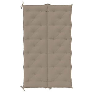 Bänkdyna för trädgården taupe 180x(50+50)x7 cm oxfordtyg