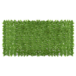 Balkongskärm gröna blad 300x150 cm