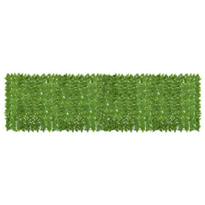 Balkongskärm gröna blad 500x150 cm