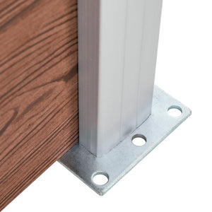 Staketpanel WPC 175x146 cm brun