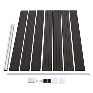 Staketpanel WPC 175x146 cm grå