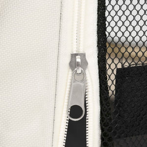 Hopfällbar hundhage med väska rosa 145x145x61 cm