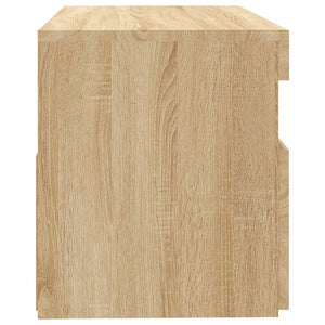 TV-bänk med LED-belysning sonoma-ek 60x35x40 cm