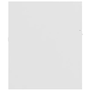 Badrumsmöbler set 2 delar vit konstruerat trä