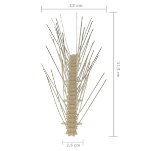 5-raders Fågelpiggar plast 6 st 3 m