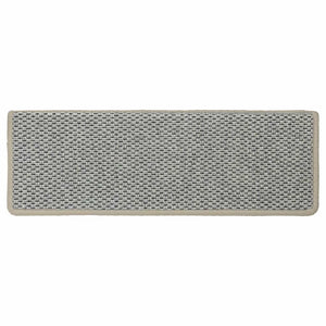 Trappstegsmattor självhäftande sisal 15 st 65x21x4 cm grön