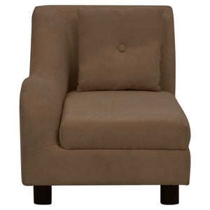 Hundsoffa med kudde brun 83x44x44 cm plysch